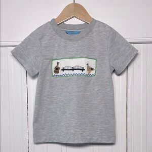 SWEET KNOX 100% HANDMADE Smocked Memphis Peabody Ducks Guitar Short Sleeve Shirt